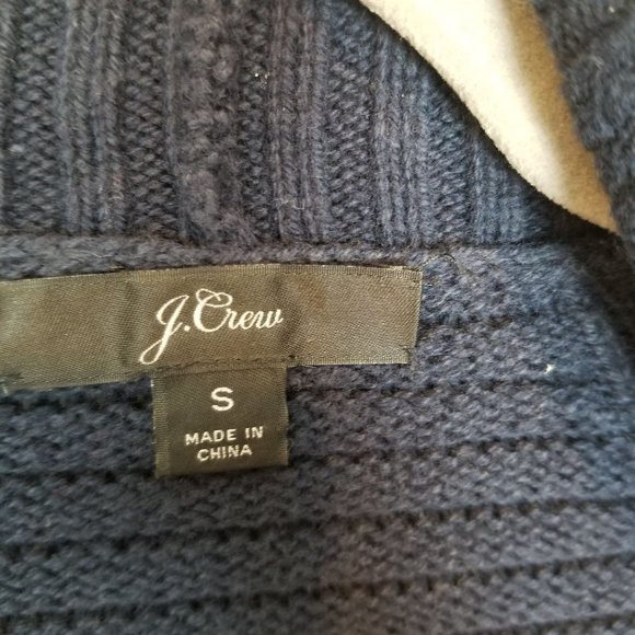 J. Crew Womens S Navy Blue Long Sleeves Open Front - Picture 6 of 8